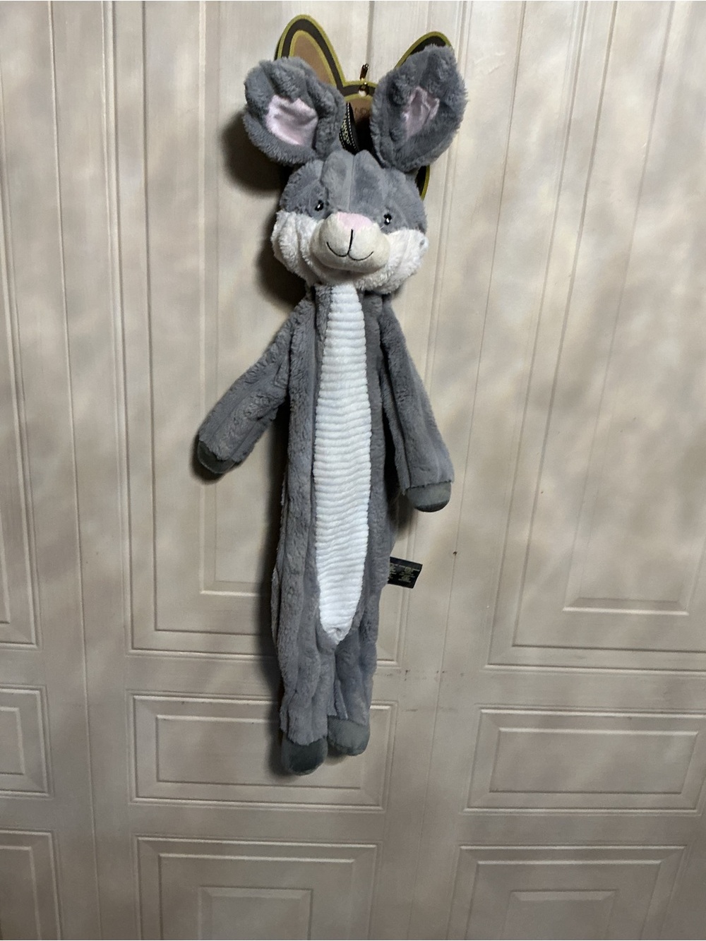 Nandog 26" Long Rabbit Or Fox Dog Toy w/3X Squeakers & Flat Body Crinkle, New